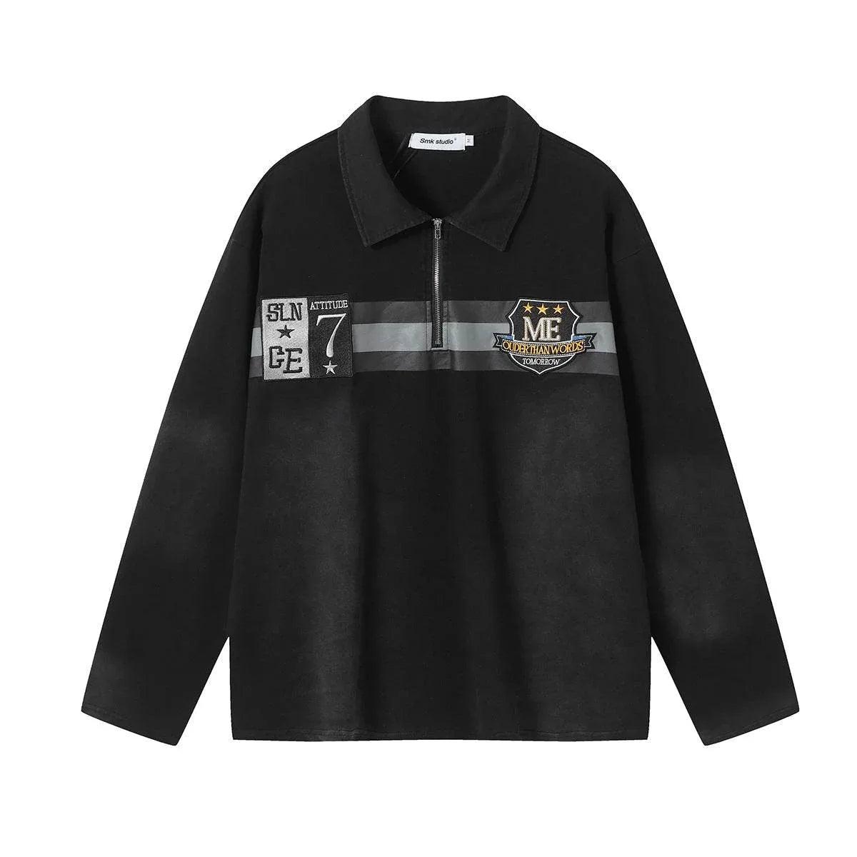 Embroidered sweatshirt for men and women | MuddyStock Originals Black