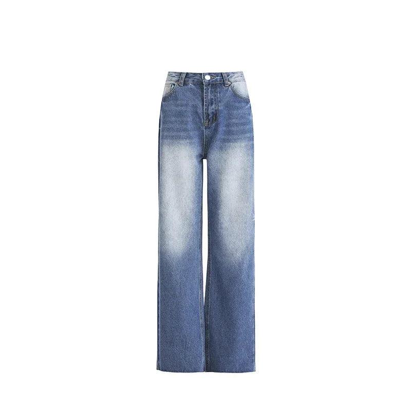 Women's Straight Washed Vintage Narrow Loose Wide-Leg Pants | MuddyStock Originals