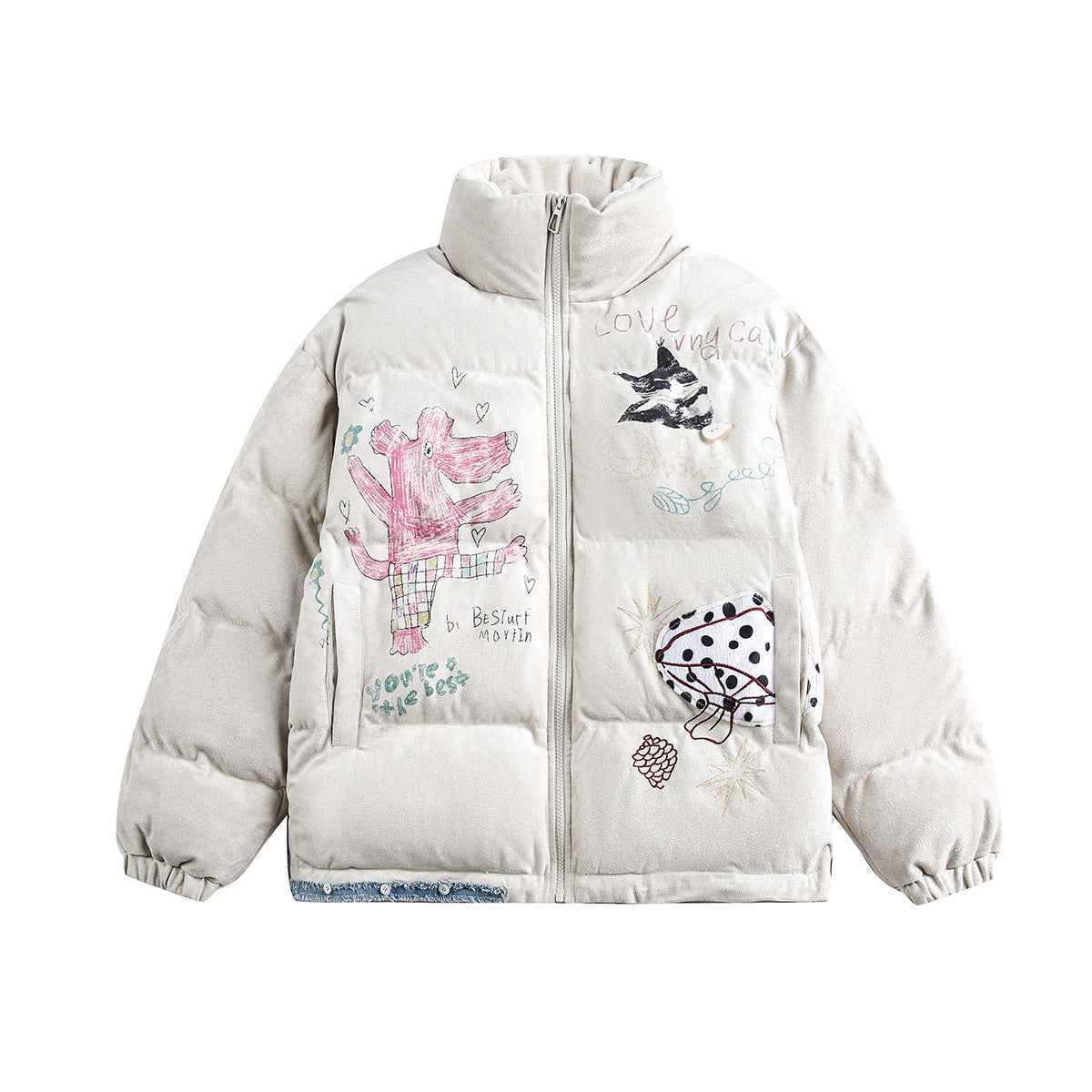 Graffiti Printed Jacket For Women | MuddyStock Originals