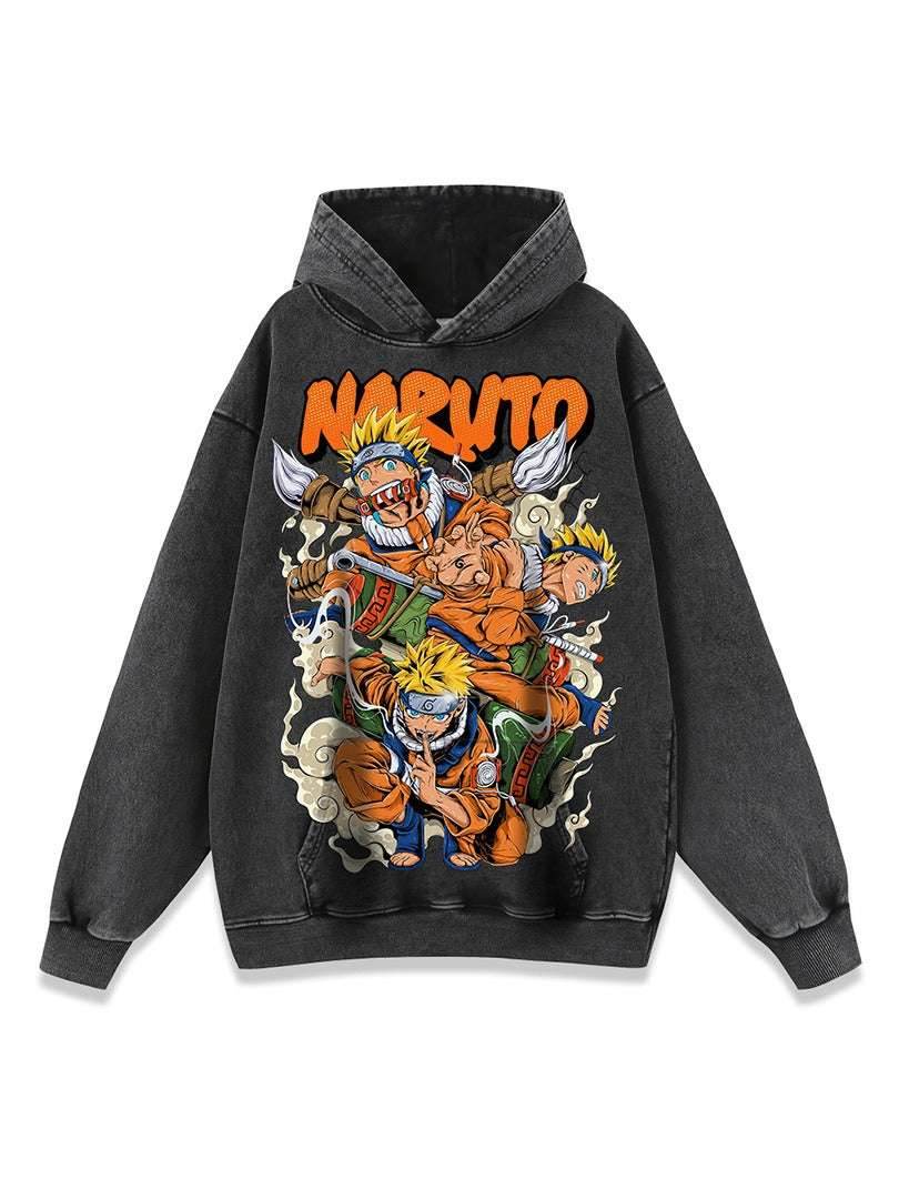 Classic anime printed distressed hoodie for men and women | MuddyStock Originals MuddyStock