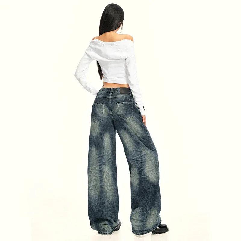 Women's Washed Straight Jeans | MuddyStock Originals