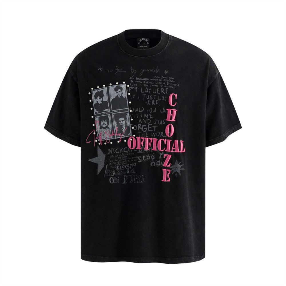 Character made vintage short sleeved T-shirt for men | MuddyStock Originals