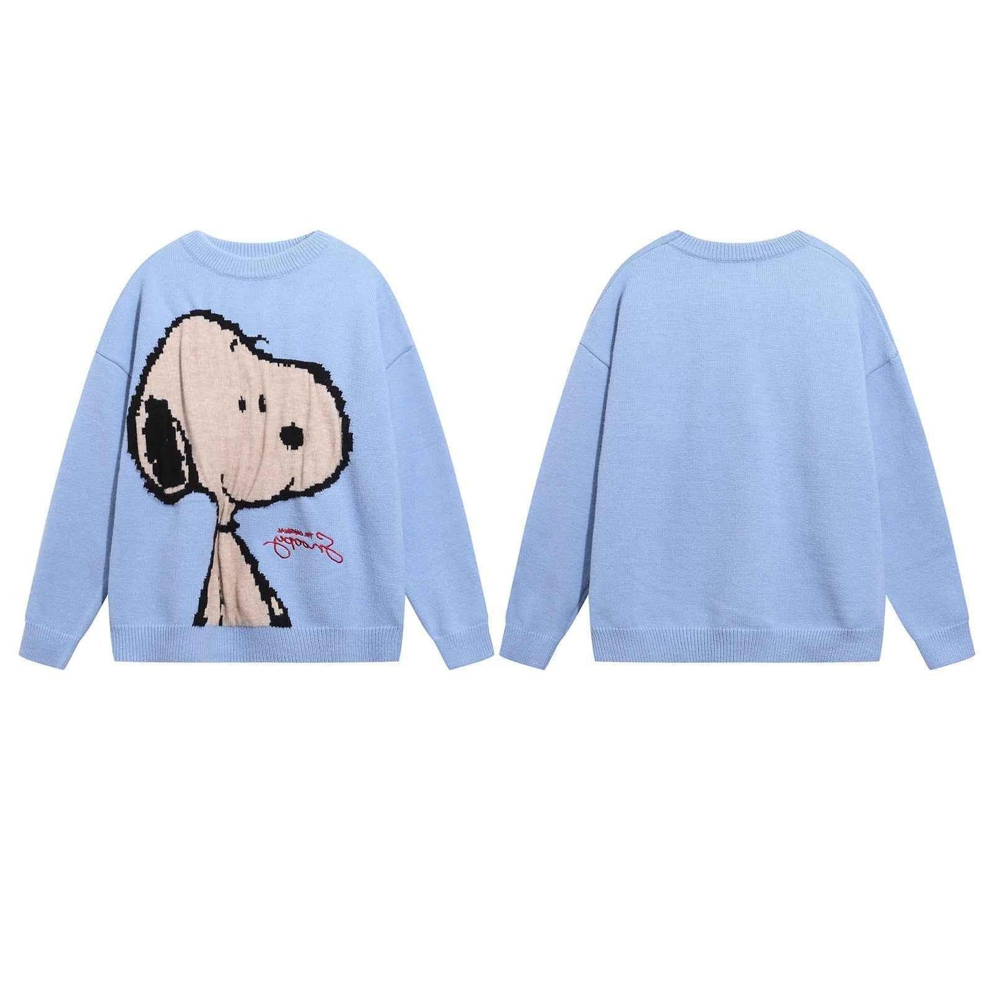 Retro Fun Cartoon Jacquard Hoodie Sweater for Men and Women | MuddyStock Originals