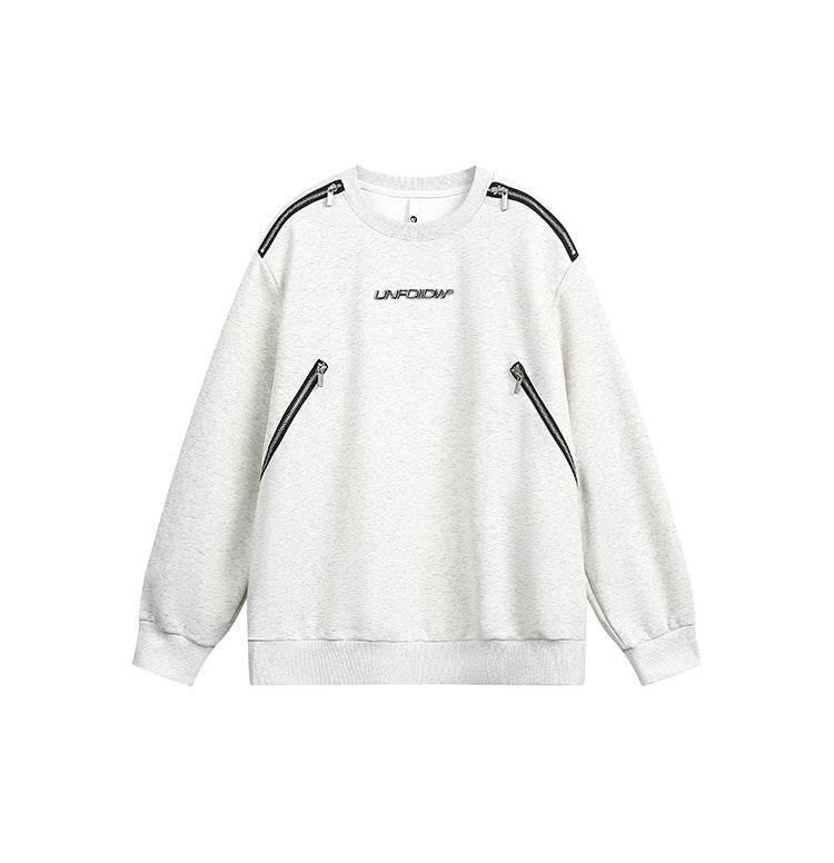 Street Style Personalized Loose Sweatshirt For Men | MuddyStock Originals Flower Gray MuddyStock