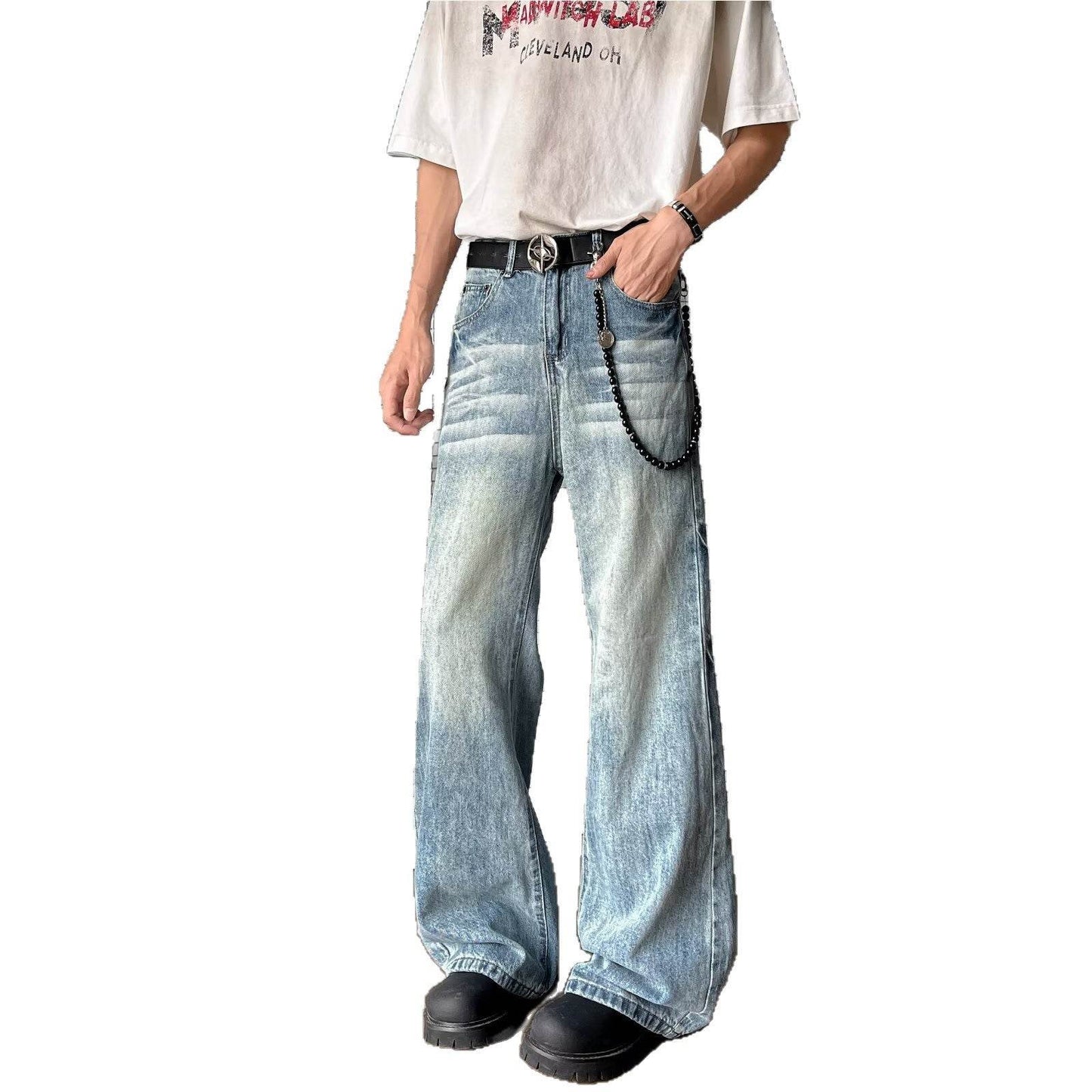 Light blue washed denim jeans for men | MuddyStock Originals MuddyStock