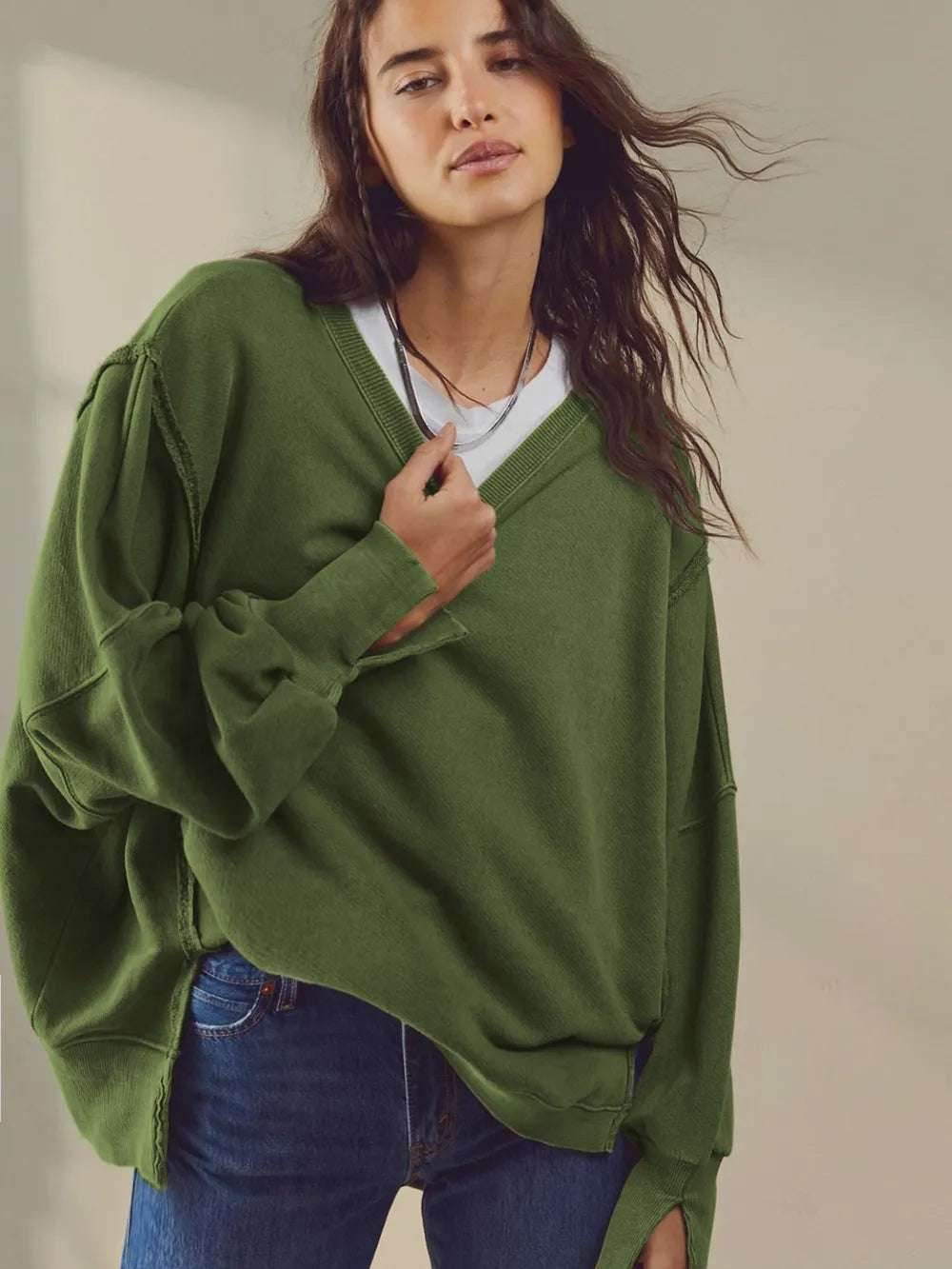 Sports base shirt knitted long sleeved top | MuddyStock Originals Matcha Green MuddyStock