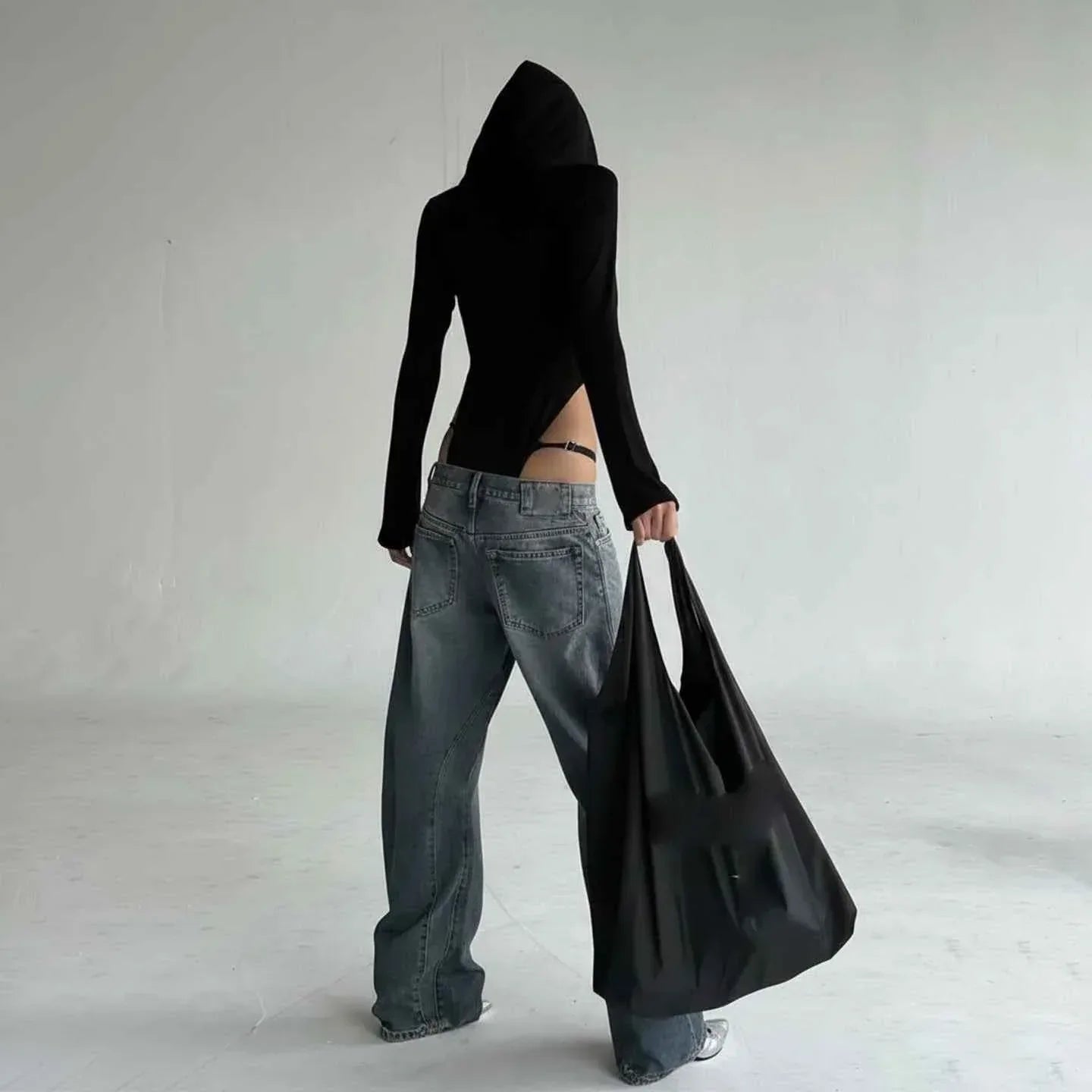 Zipper hooded slim fit street long sleeved jumpsuit for women | MuddyStock Originals MuddyStock