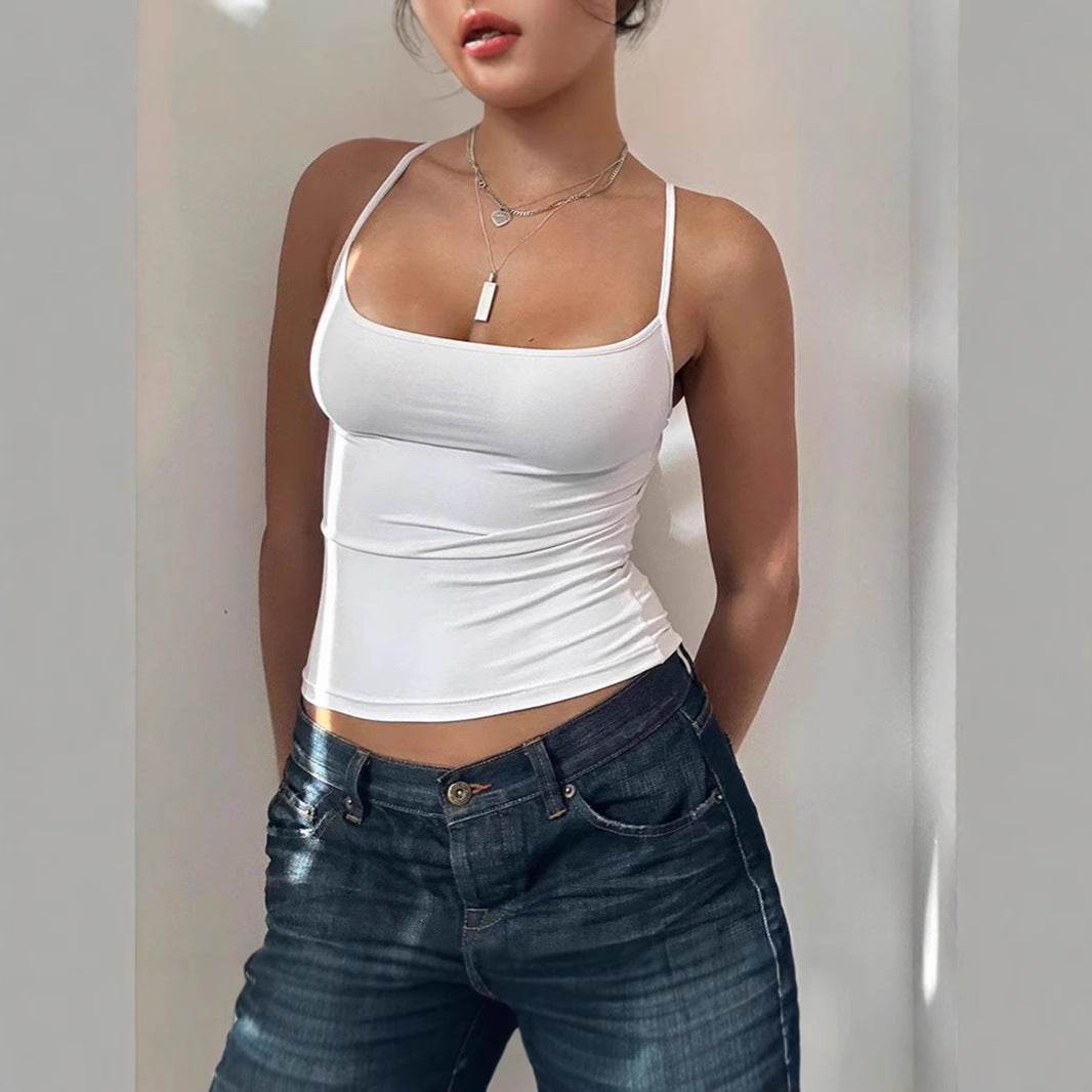 One-Shoulder Square Neck Inner Wear Crop Top Foe Women | MuddyStock Originals MuddyStock