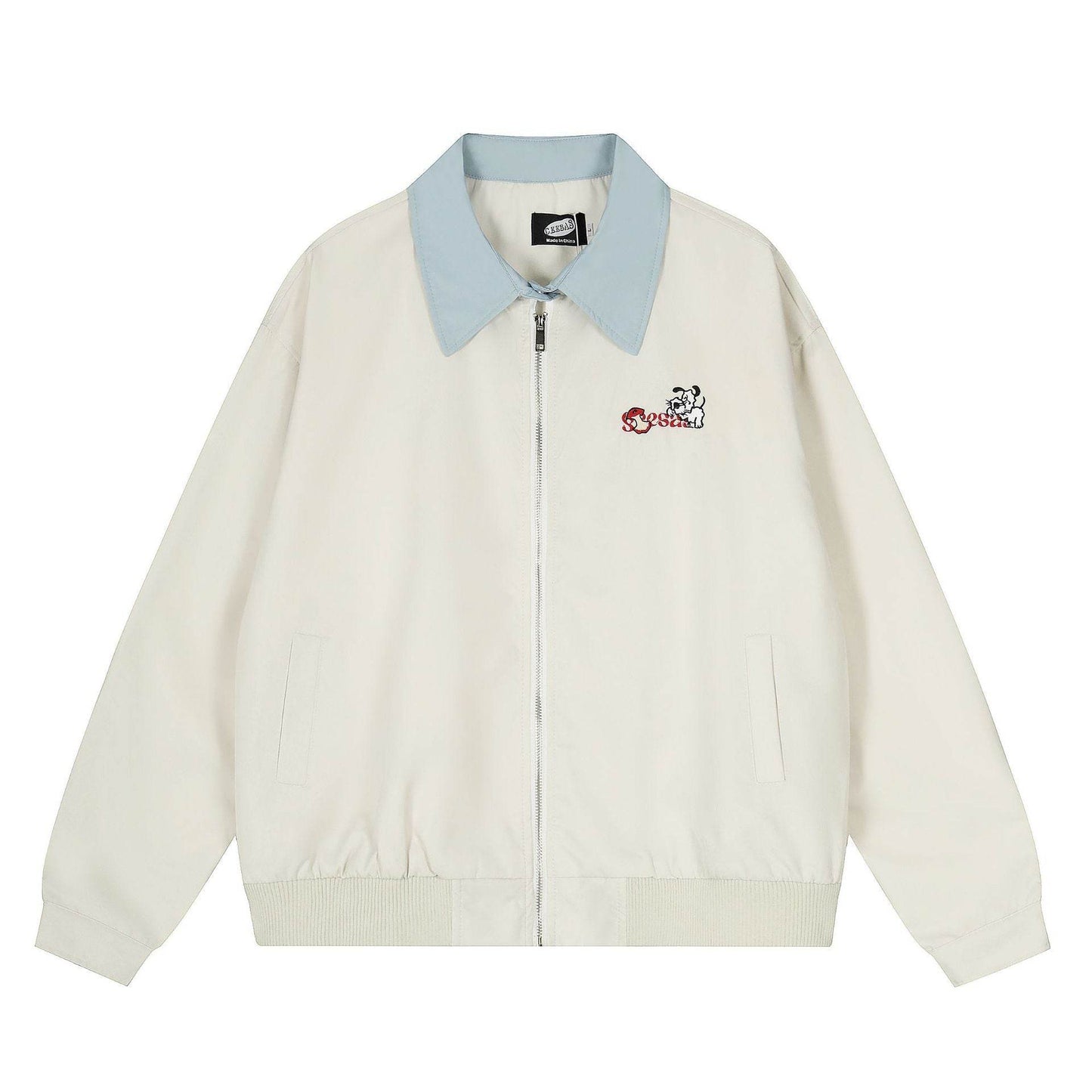 Cartoon embroidered jacket for men and women | MuddyStock Originals Apricot MuddyStock
