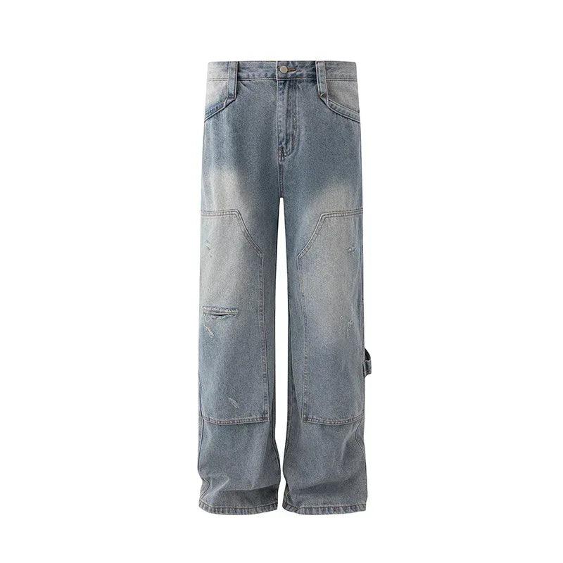 Vintage Washed Ripped Jeans For Men | MuddyStock Originals