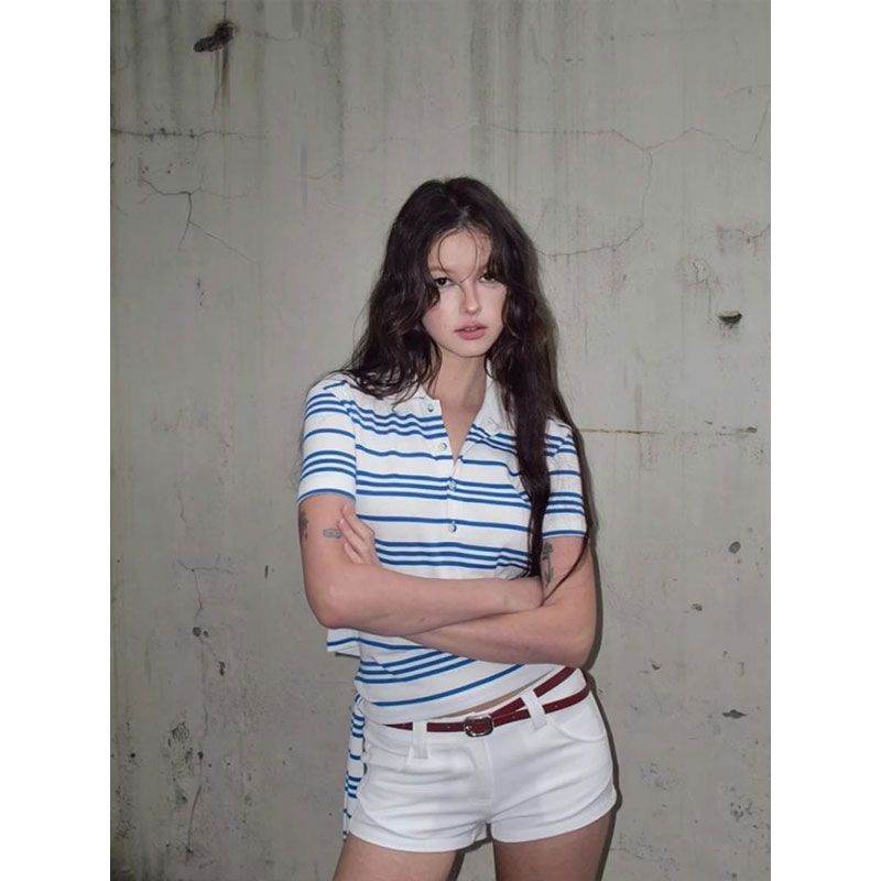 Striped Short Sleeve T-Shirt for Women | MuddyStock Originals MuddyStock
