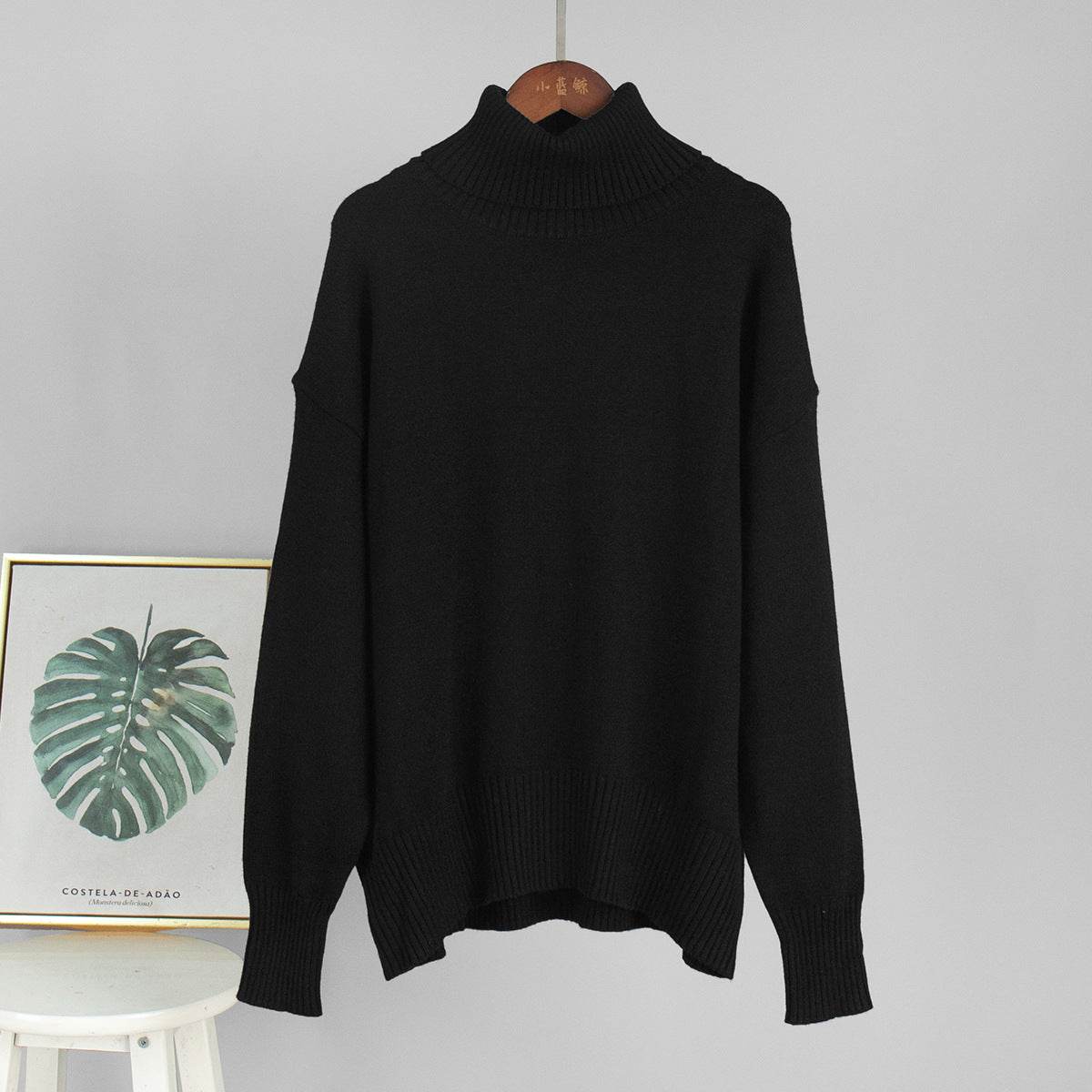 High Neck Sweater For Women | MuddyStock Originals Black MuddyStock