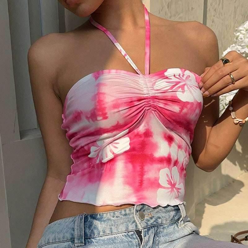 Tie dye vest strapless women's clothing | MuddyStock Originals