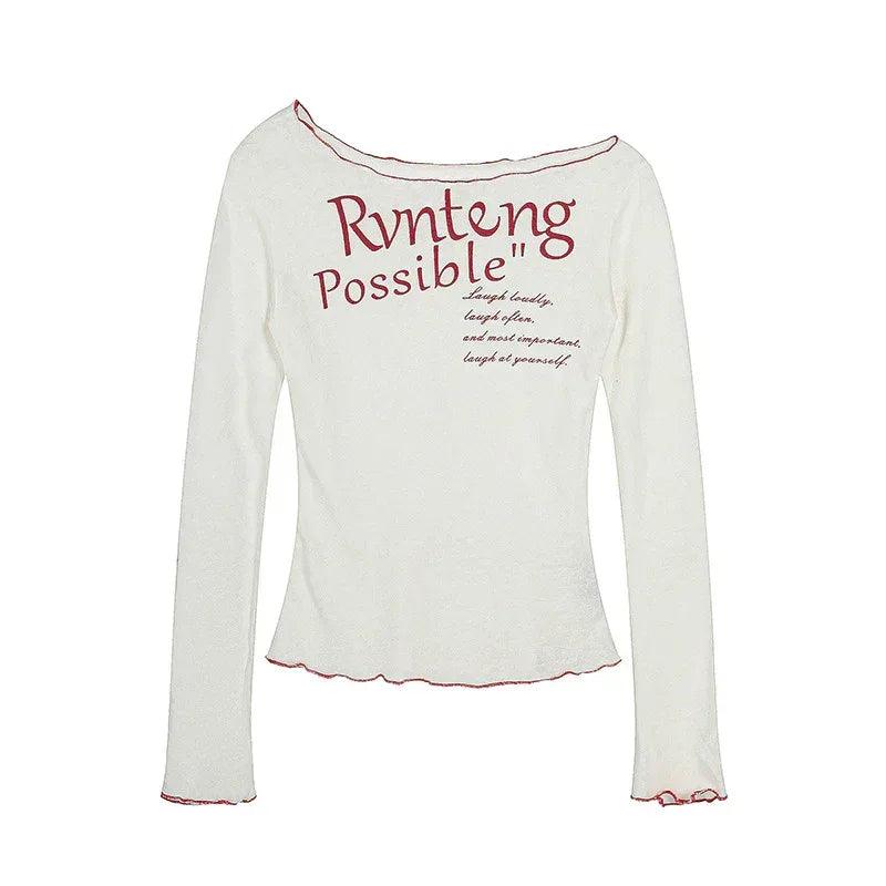 Long sleeved Top For Women | MuddyStock Originals White