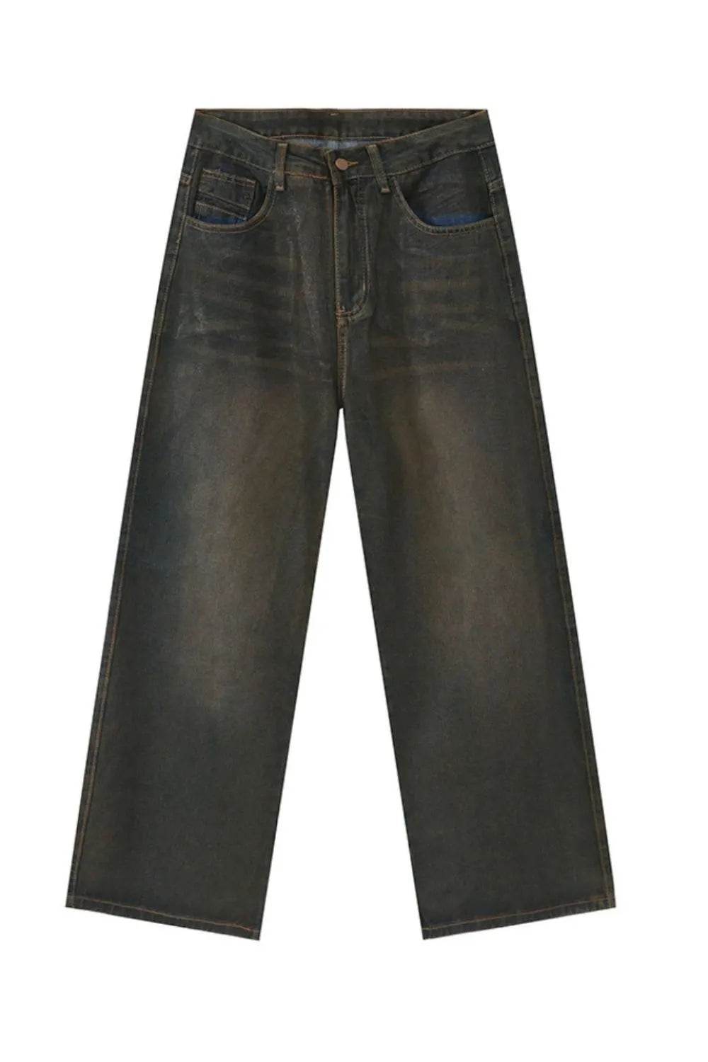 Wide Leg Men's Jeans with Pockets | MuddyStock Originals Dark MuddyStock