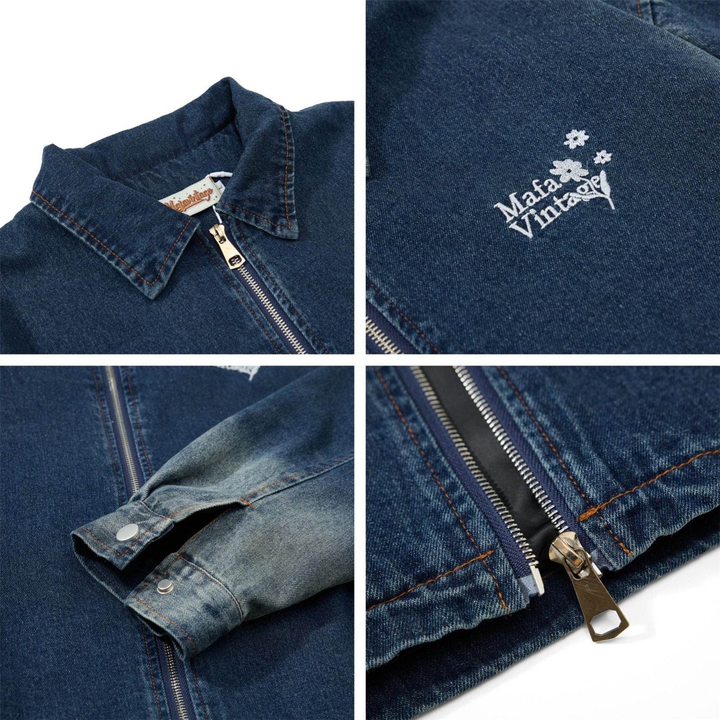 Retro Denim Jacket For Men | MuddyStock Originals MuddyStock