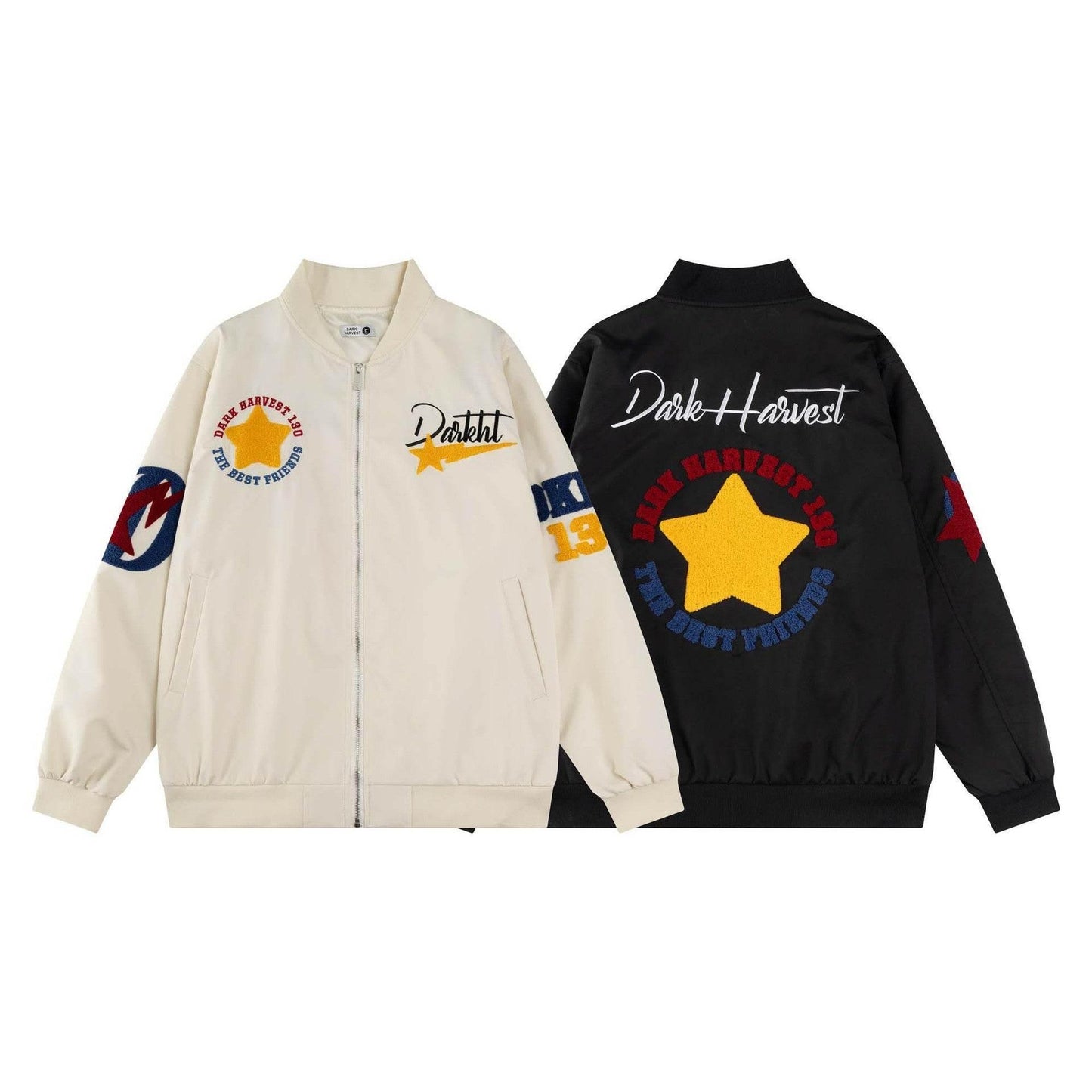 Letter Embroidery Loose Casual Versatile Outerwear Jacket For Men And Women | MuddyStock Originals