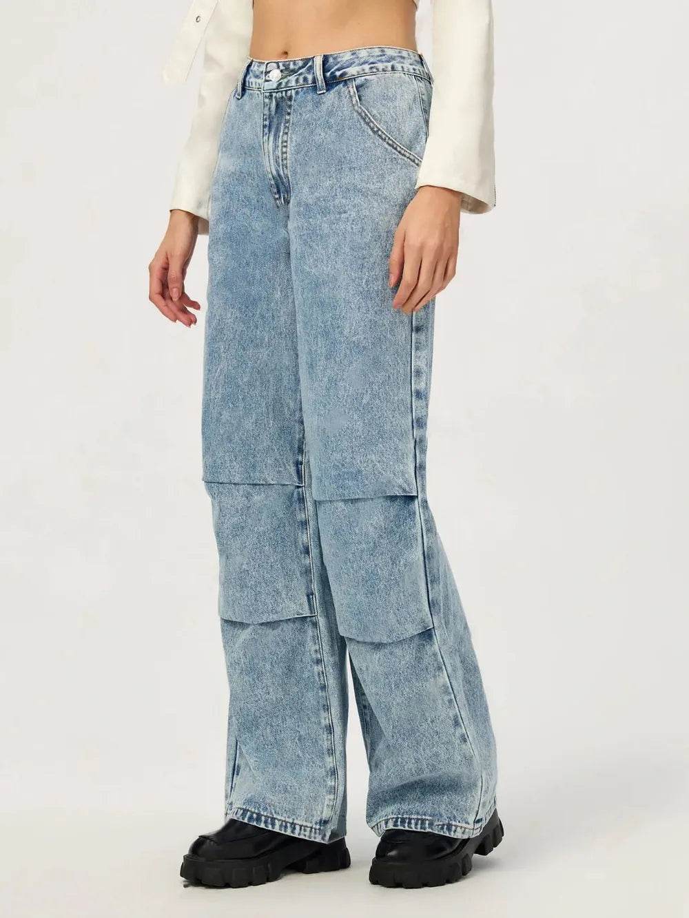 Wide Leg Jeans with Pockets | MuddyStock Originals MuddyStock