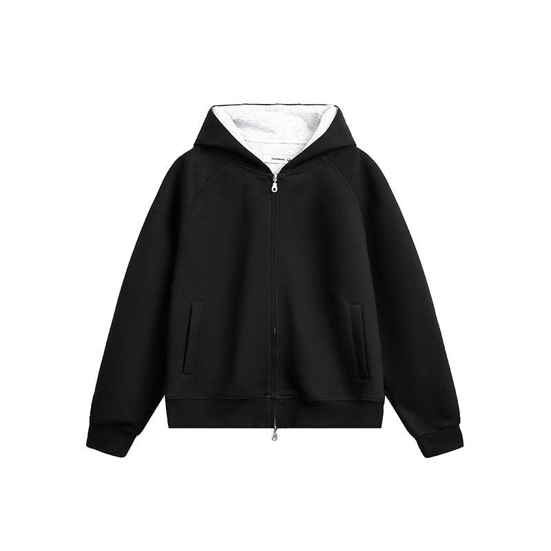Retro Simple Loose Hoodie For Men And Women | MuddyStock Originals Black MuddyStock