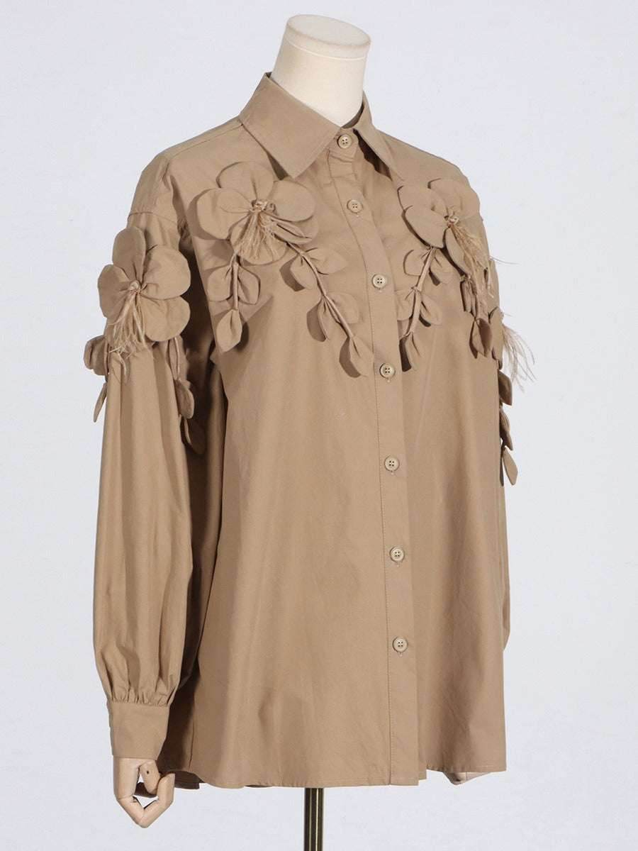 Fashionable loose and high-end stand collar women's shirt | MuddyStock Origoinals MuddyStock
