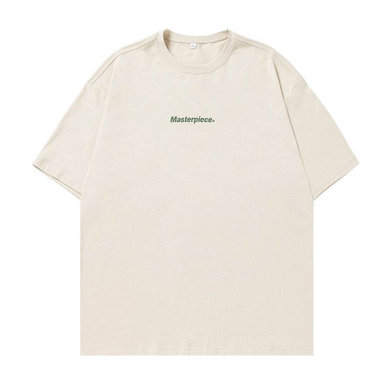 Letter printed loose round neck T-shirt | MuddyStock Originals MuddyStock