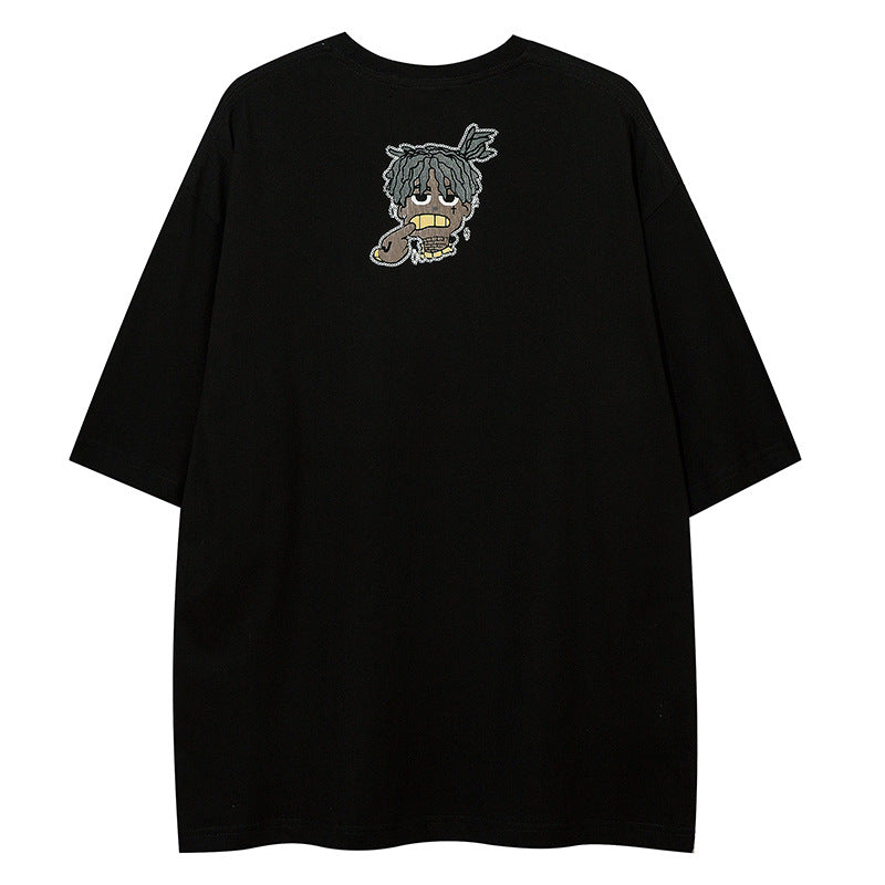 Cartoon Loose Half Sleeve Streetwear Short Sleeve T-Shirt For Men | MuddyStock Originals MuddyStock
