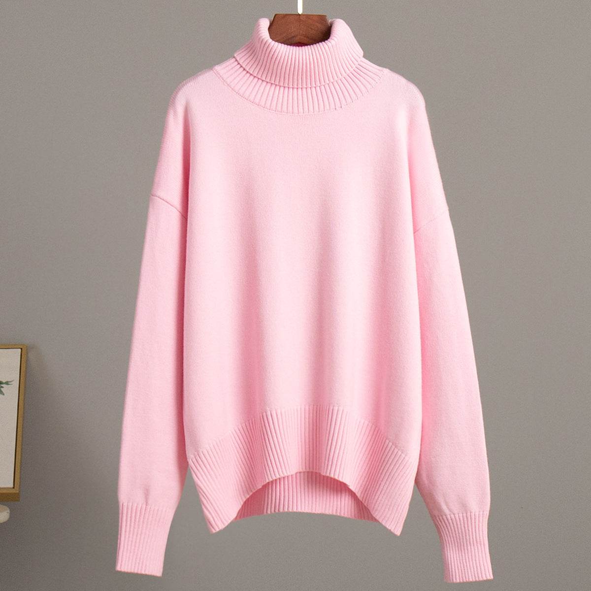 High Neck Sweater For Women | MuddyStock Originals Pink MuddyStock