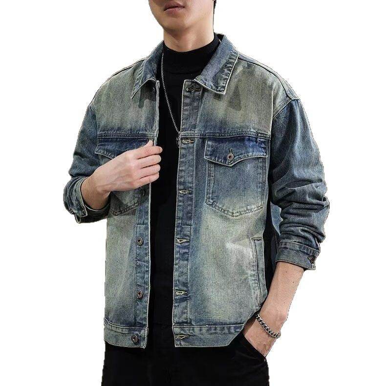 Men's washed vintage denim jacket for men | MuddyStock Originals MuddyStock