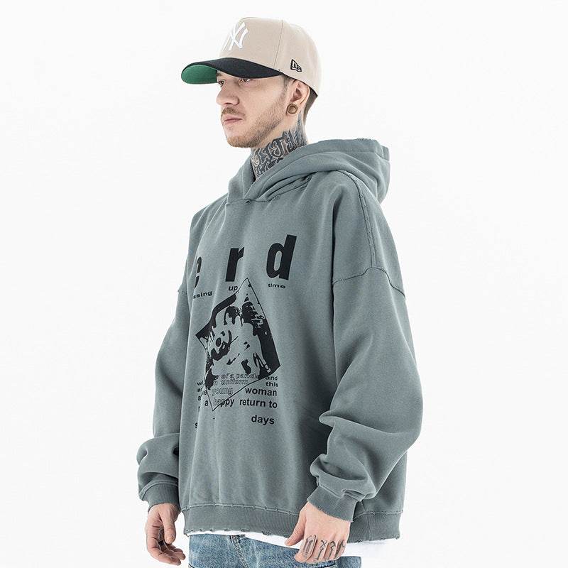 Men's Melancholic Retro Hooded Sweatshirt | MuddyStock Originals MuddyStock