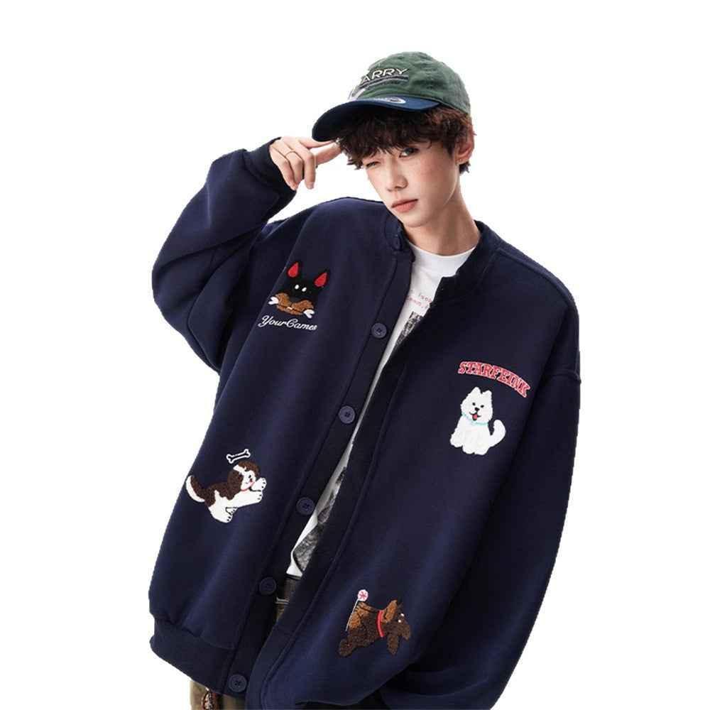 Embroidery Loose Hoodie For Men | MuddyStock Originals