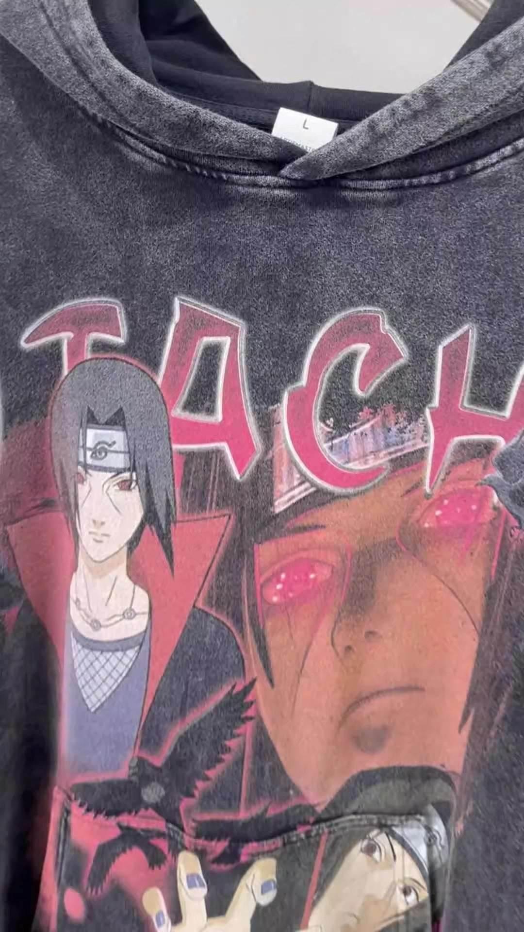 High Street Trendy Anime Shadow Print Men's Sweatshirt | MuddyStock Originals