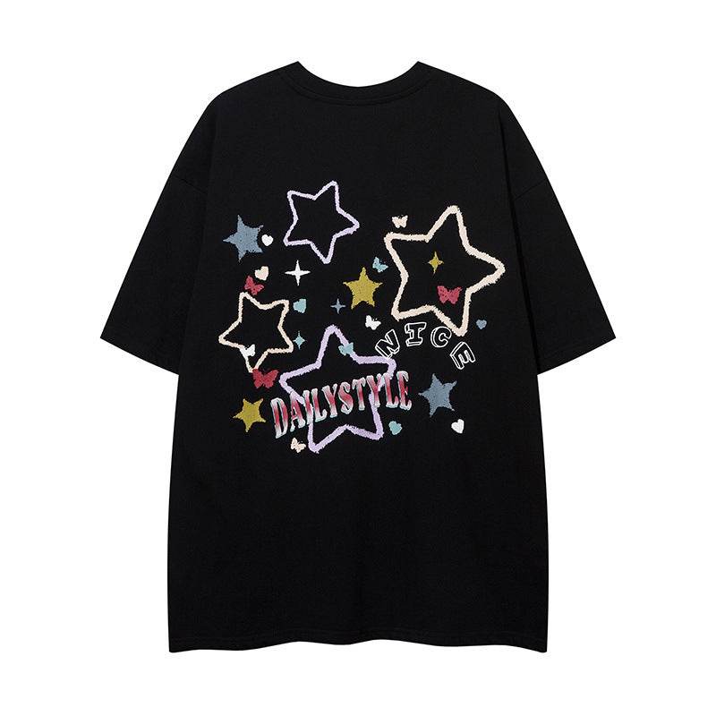 Letter printed loose fitting women's T-shirt | MuddyStock Originals MuddyStock