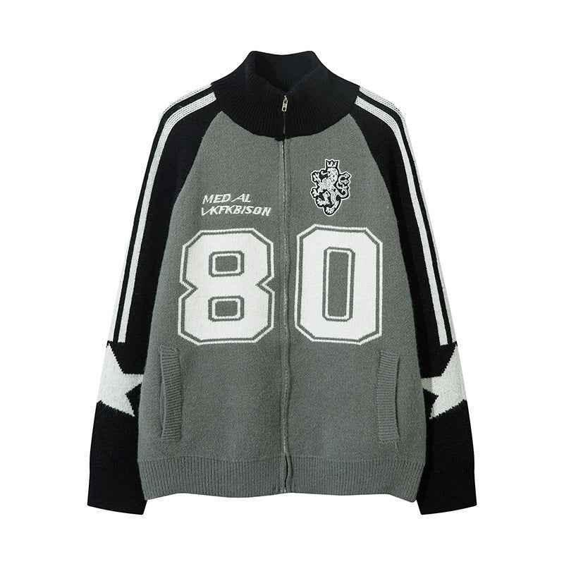 Cardigan high neck sweater jacket for women | MuddyStock Originals Black