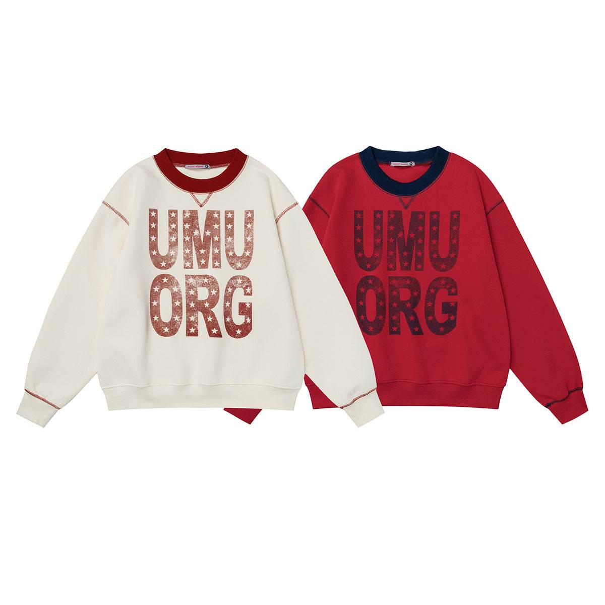 Loose Letter Print Crew Neck Sweatshirt for Women | MuddyStock Originals MuddyStock