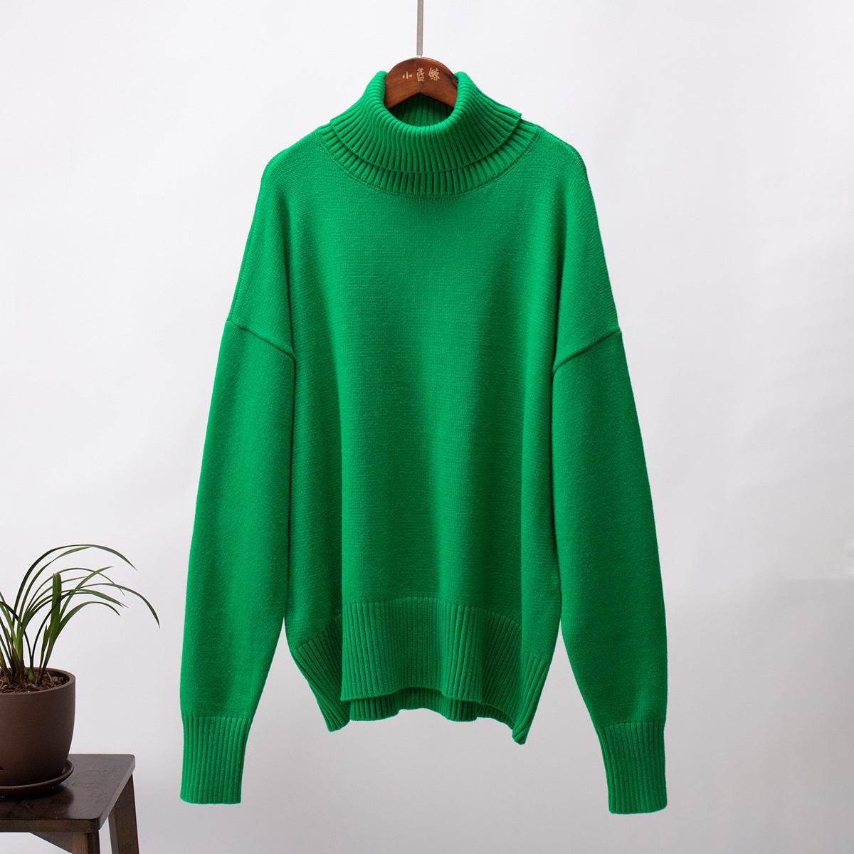 High Neck Sweater For Women | MuddyStock Originals Green MuddyStock
