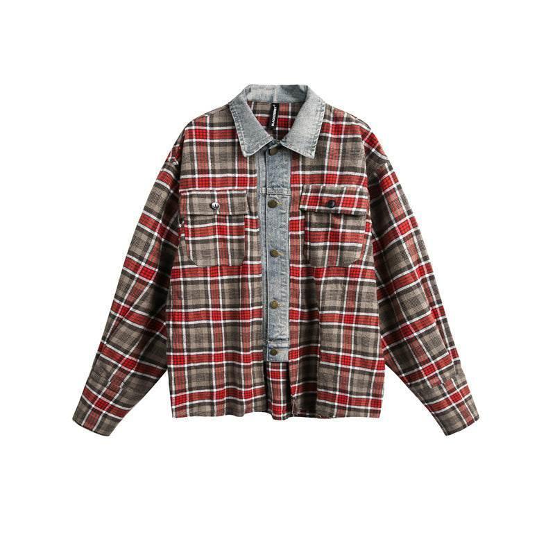 Loose vintage plaid shirt for men and women | MuddyStock Originals