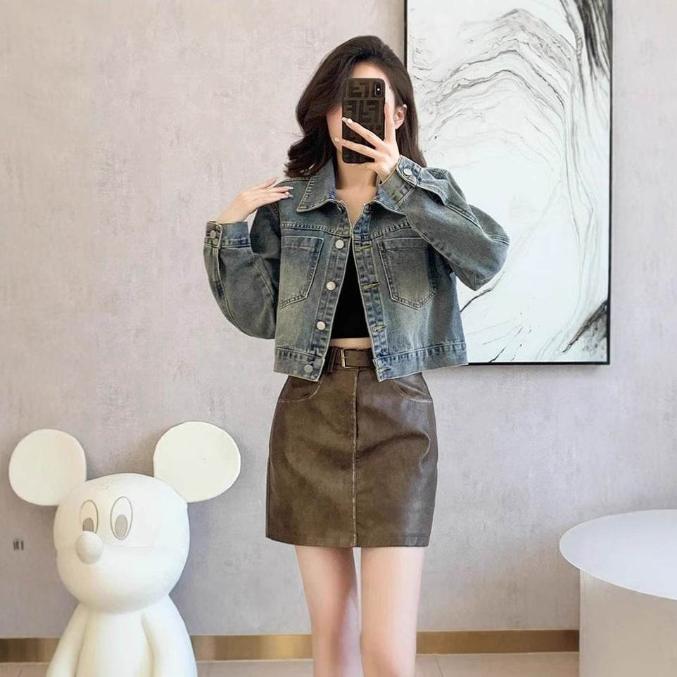 Denim Short Loose Casual Jacket For Women | MuddyStock Originals MuddyStock