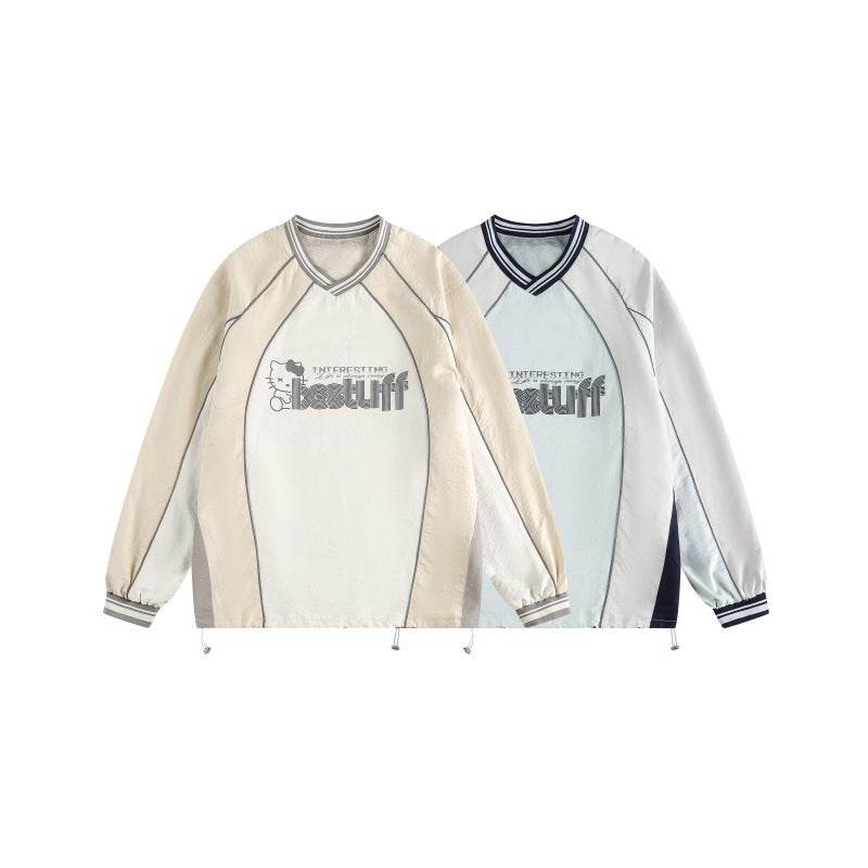 V-Neck Sports Long Sleeve Sweatshirt For Men And Women | MuddyStock Originals MuddyStock