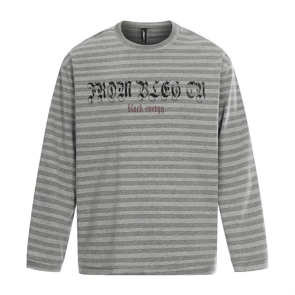 Striped long sleeved T-shirt For Men | MuddyStock Originals