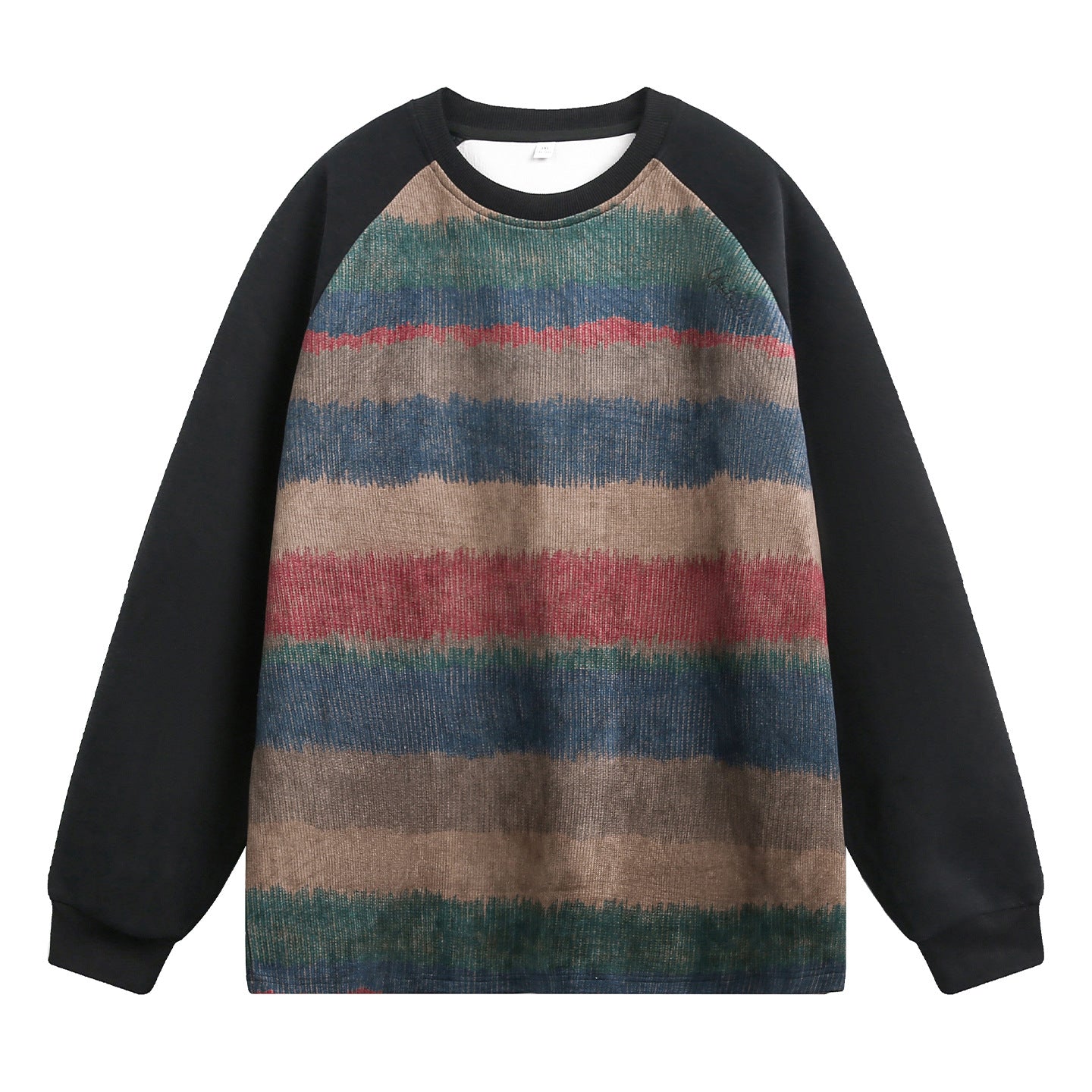 Round neck sweatshirt for men | MuddyStock Originals Black MuddyStock
