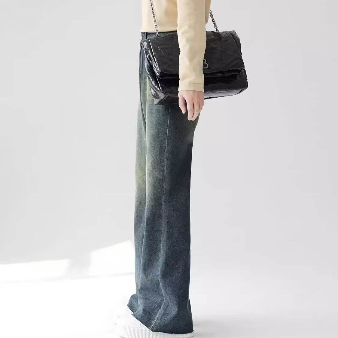 Vintage washed distressed flared jeans for men | MuddyStock Originals MuddyStock
