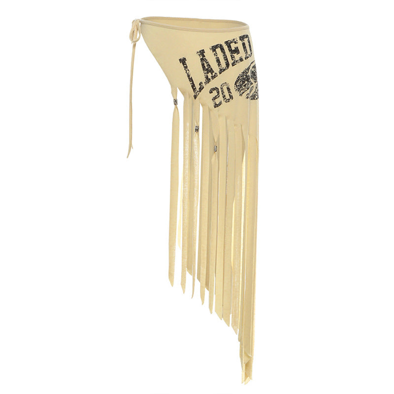Simple letter slim fit casual versatile waist decoration for women Khaki one size