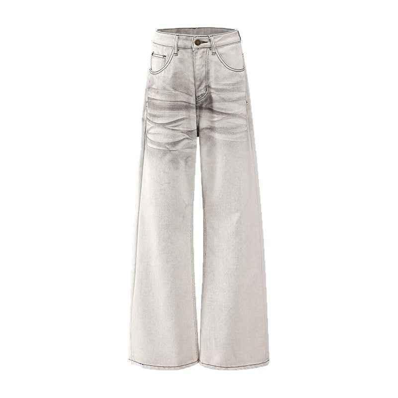 Loose Casual Wide-Leg Straight Leg Jeans For Women | MuddyStock Originals