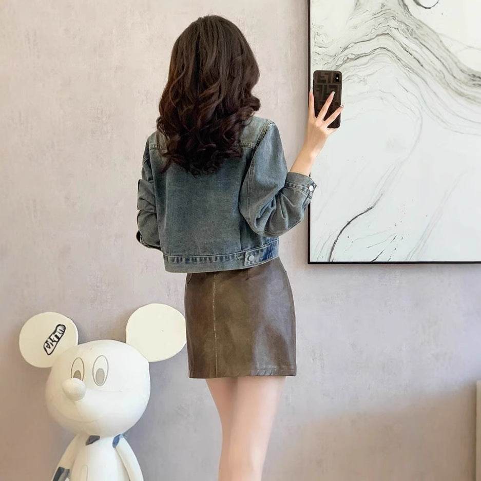 Denim Short Loose Casual Jacket For Women | MuddyStock Originals MuddyStock