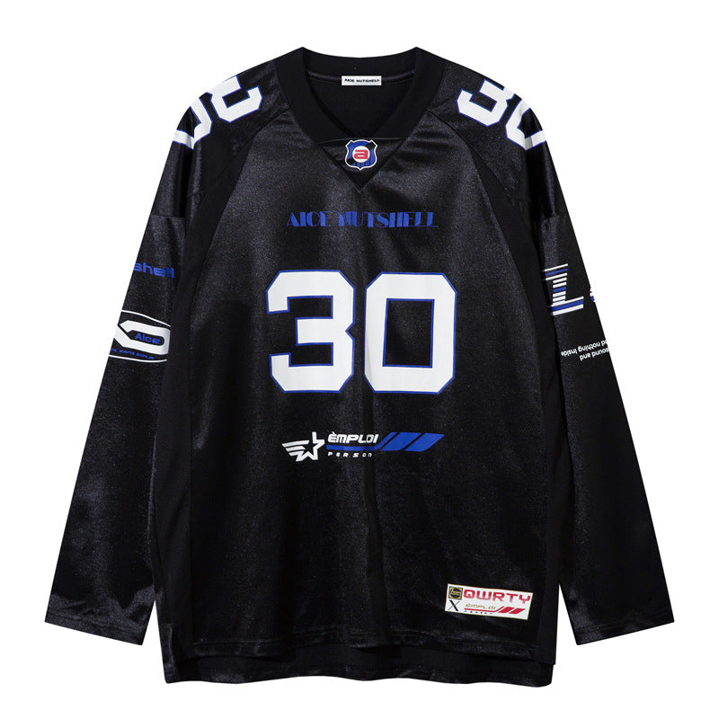 Long Sleeve Trendy Sports Jersey For Men And Women | MuddyStock Originals Black MuddyStock