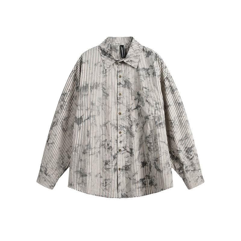 Striped long sleeved loose fitting shirt for women | MuddyStock Originals MuddyStock