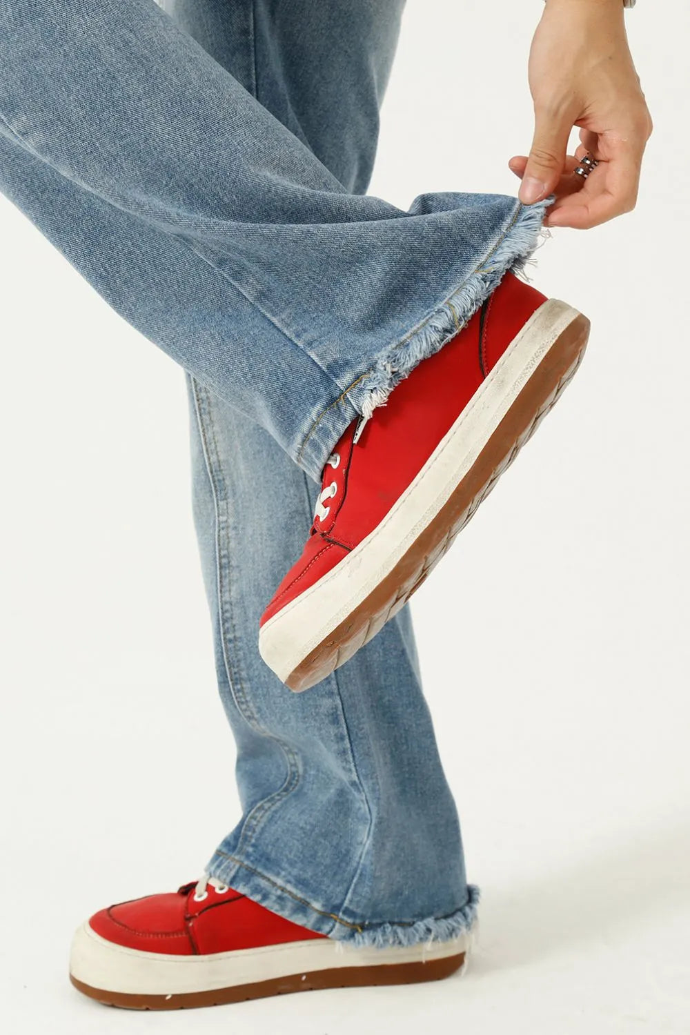 Raw Hem Jeans with Pockets For Men | MuddyStock Originals