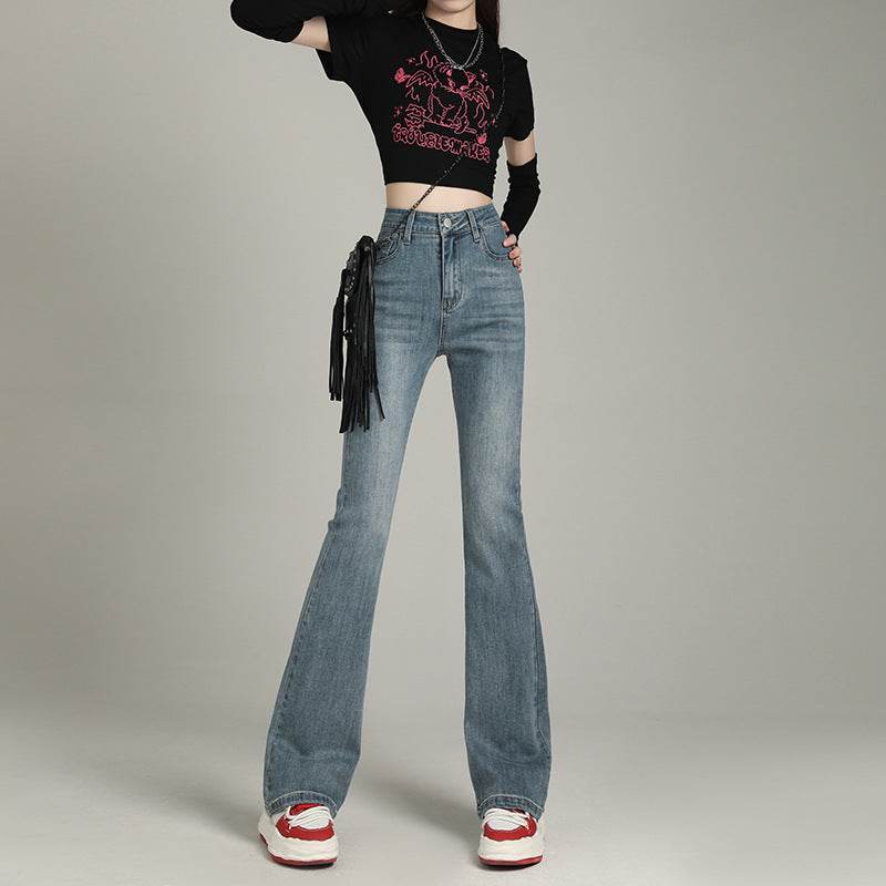 High Waist Flared Denim Pants For Women | MuddyStock Originals MuddyStock