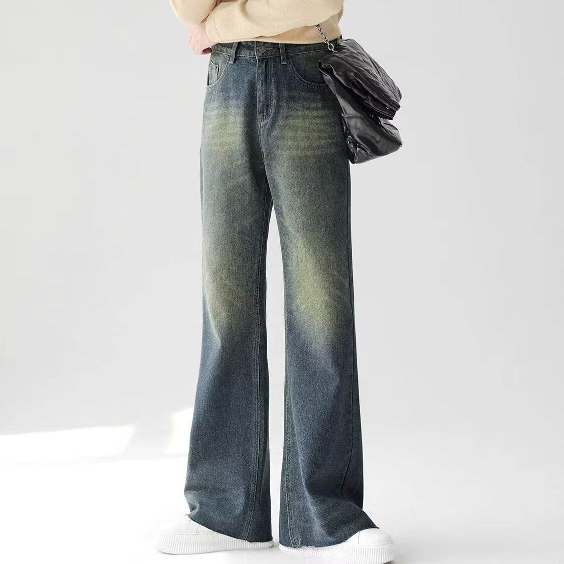 Vintage washed distressed flared jeans for men | MuddyStock Originals MuddyStock