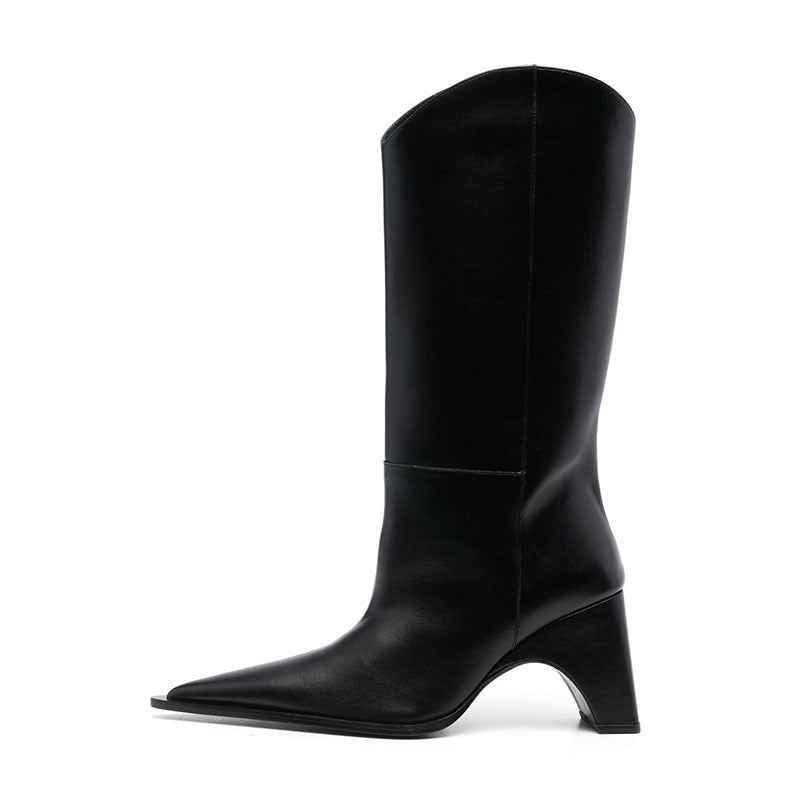 Women's ankle high heels boots